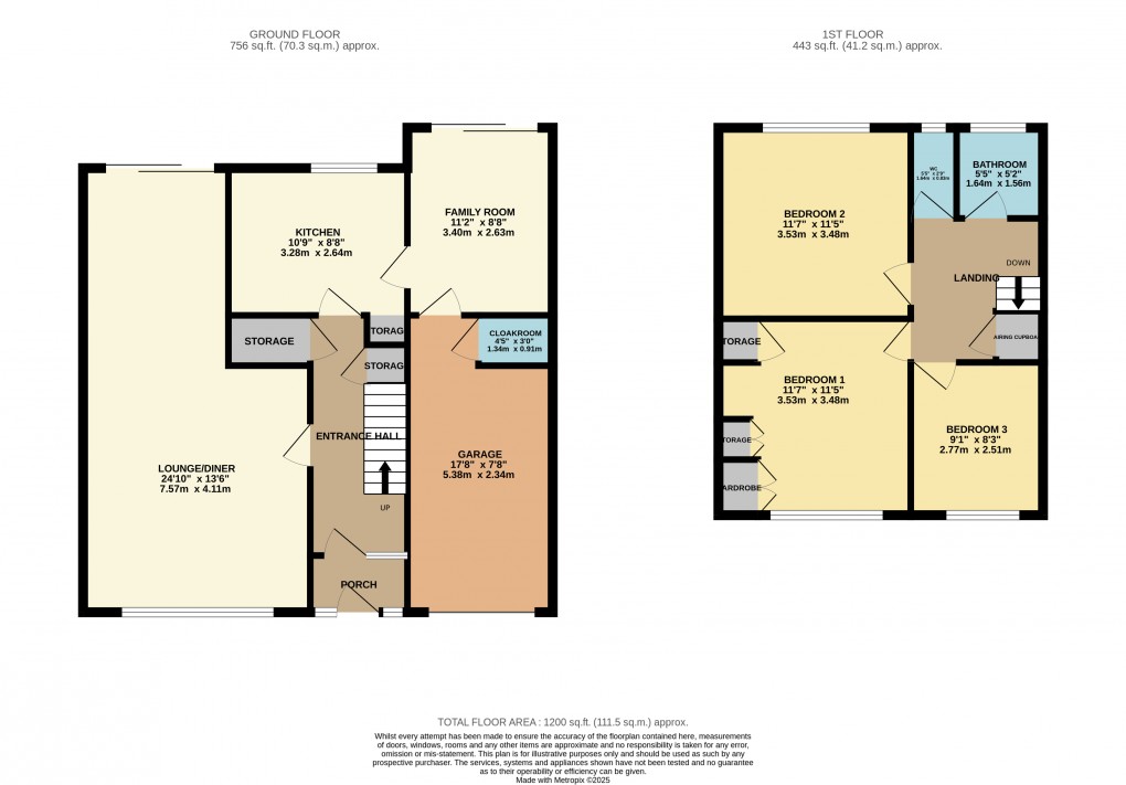 Floorplan for Luton, Bedfordshire