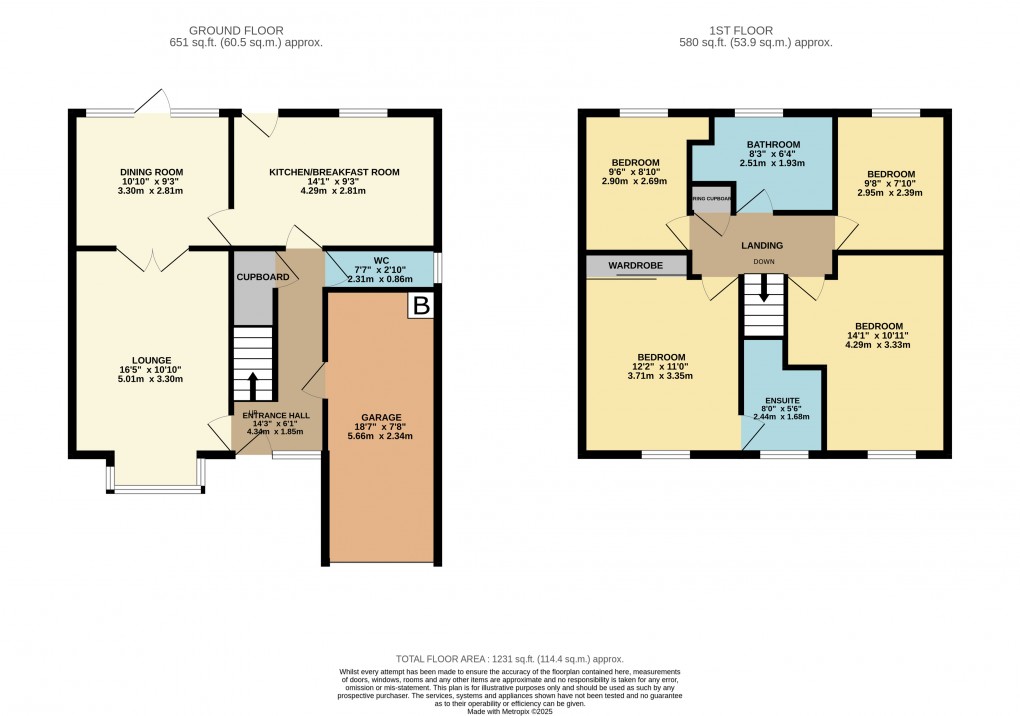 Floorplan for Luton, Bedfordshire