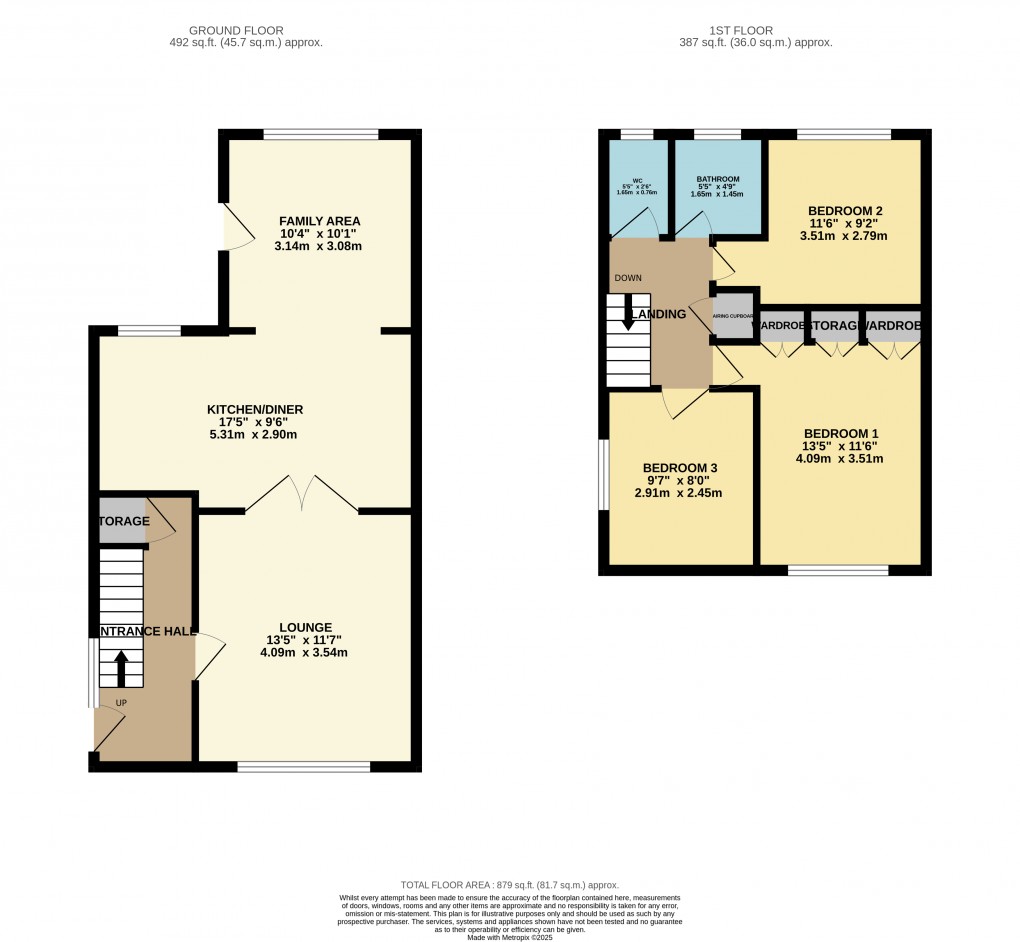 Floorplan for Luton, Bedfordshire