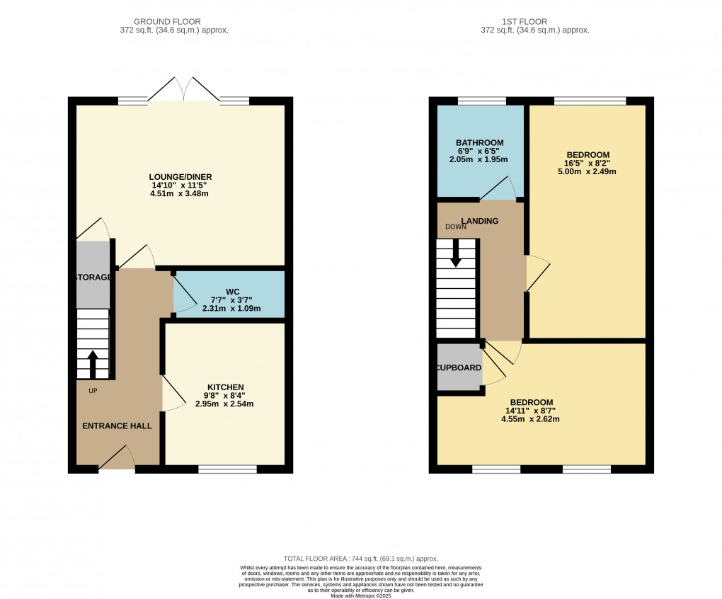 Floorplan for Houghton Regis, Dunstable, Bedfordshire