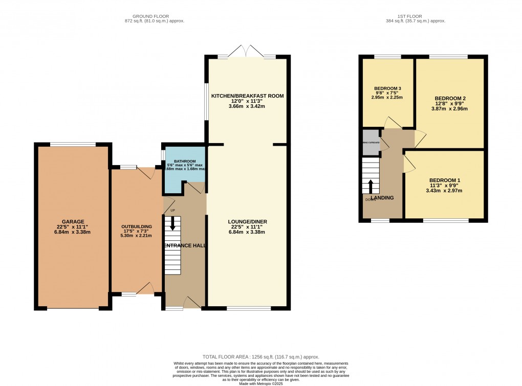Floorplan for Luton, Bedfordshire