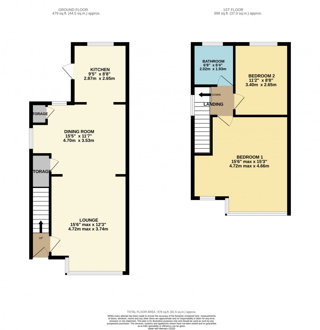 Floorplan for Luton, Bedfordshire