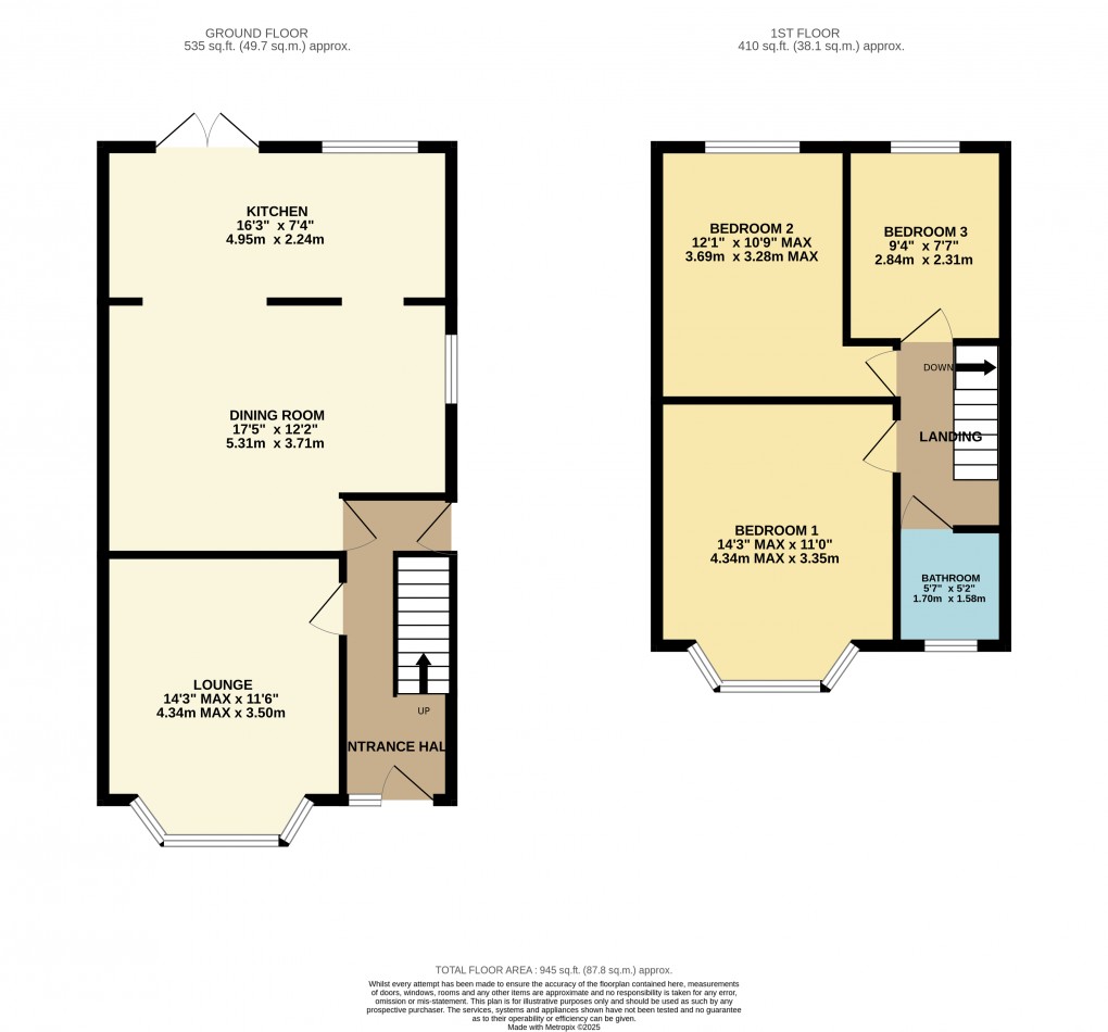 Floorplan for Luton, Bedfordshire