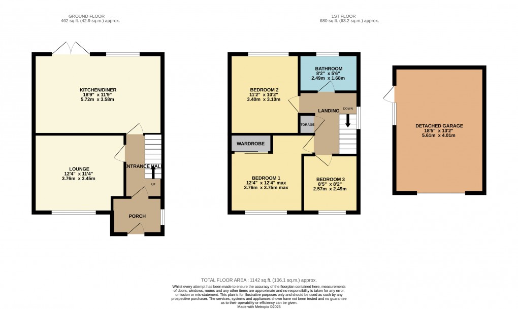 Floorplan for Luton, Bedfordshire