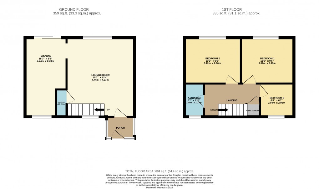 Floorplan for Luton, Bedfordshire