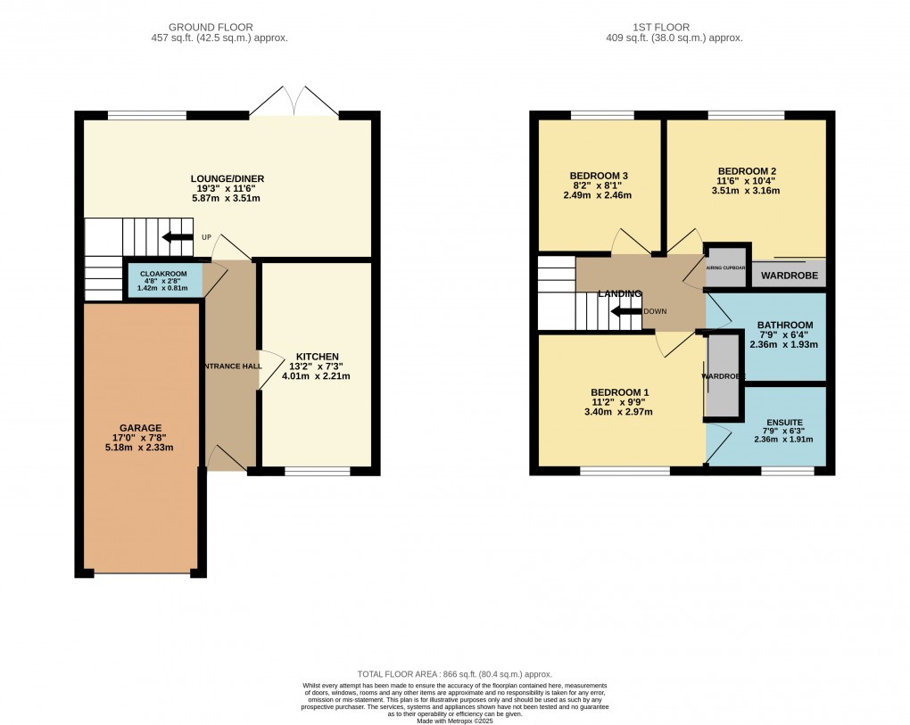 Floorplan for Luton, Bedfordshire