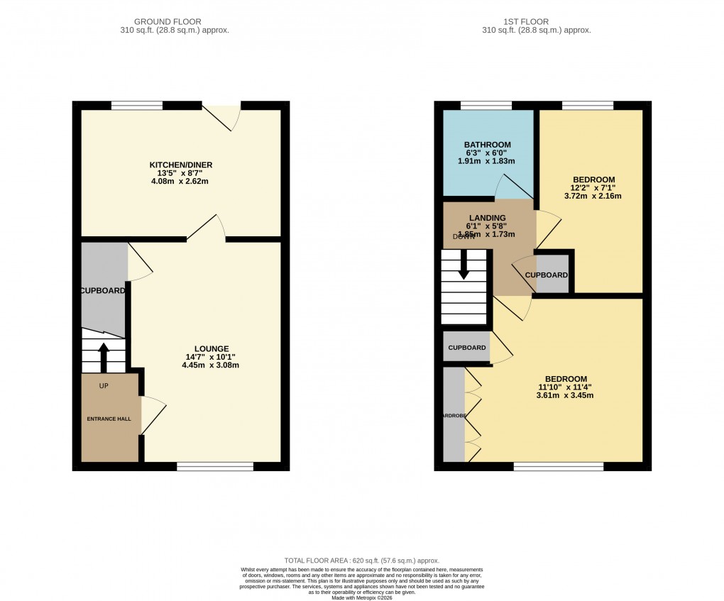 Floorplan for Luton, Bedfordshire