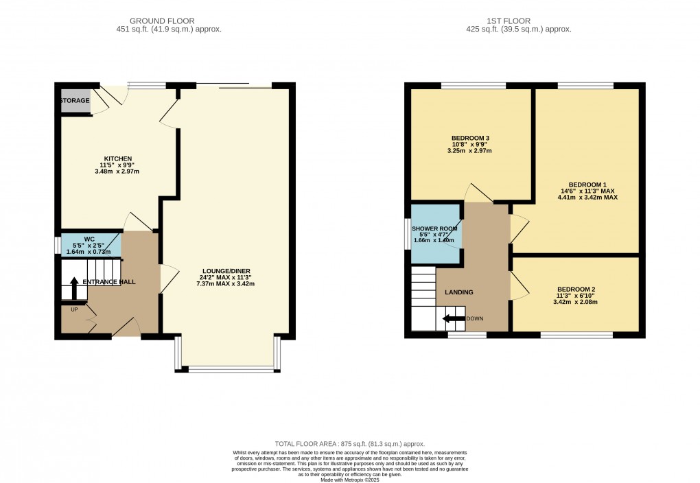 Floorplan for Luton, Bedfordshire