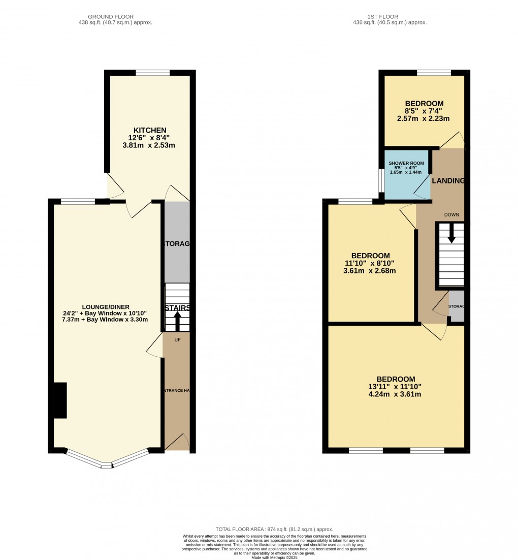 Floorplan for Houghton Regis, Dunstable, Bedfordshire