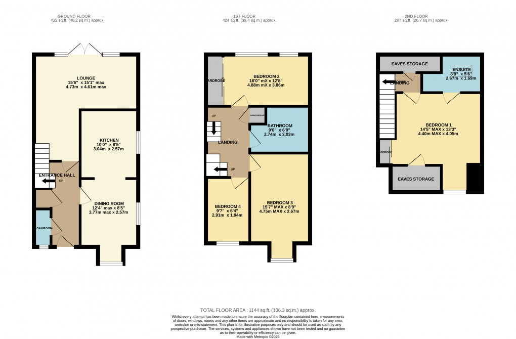 Floorplan for Luton, Bedfordshire