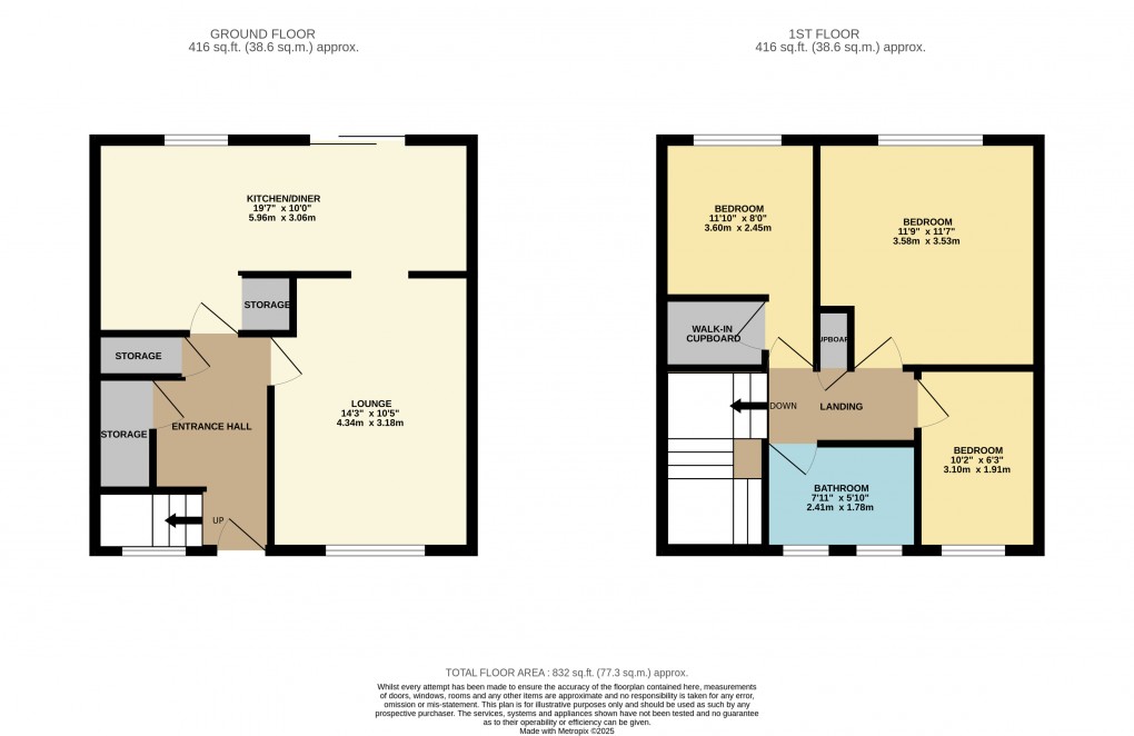 Floorplan for Houghton Regis, Dunstable, Bedfordshire