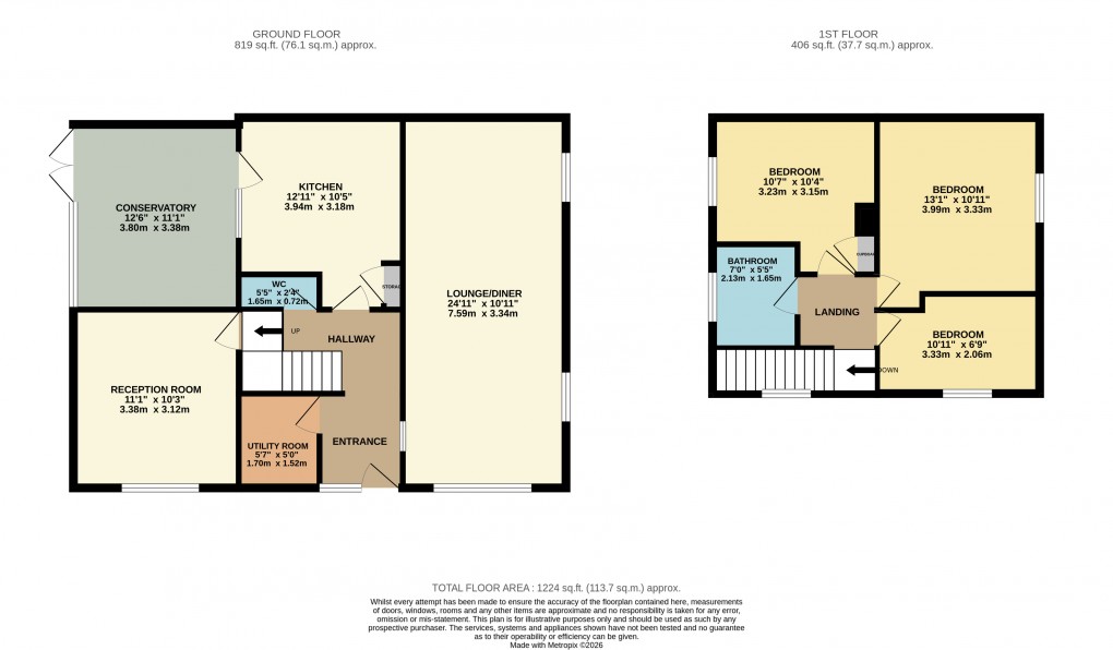 Floorplan for Luton, Bedfordshire