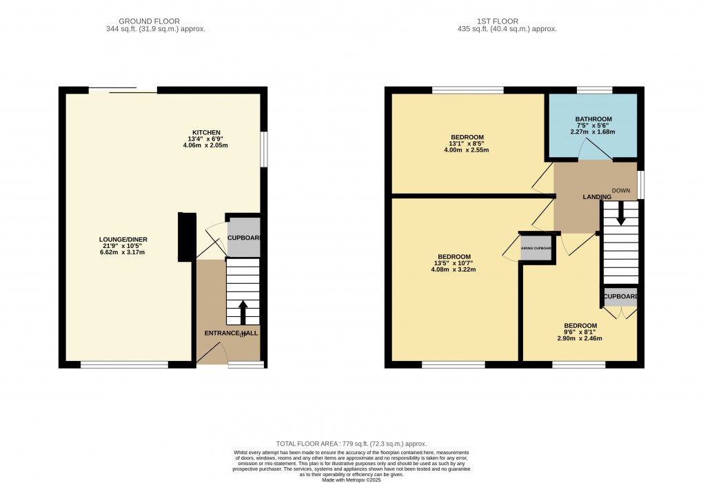 Floorplan for Houghton Regis, Dunstable, Bedfordshire