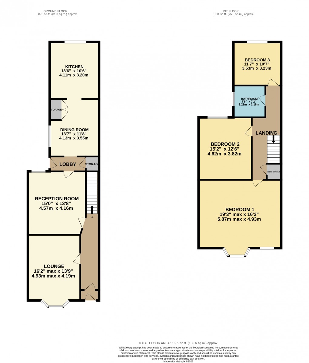 Floorplan for Luton, Bedfordshire