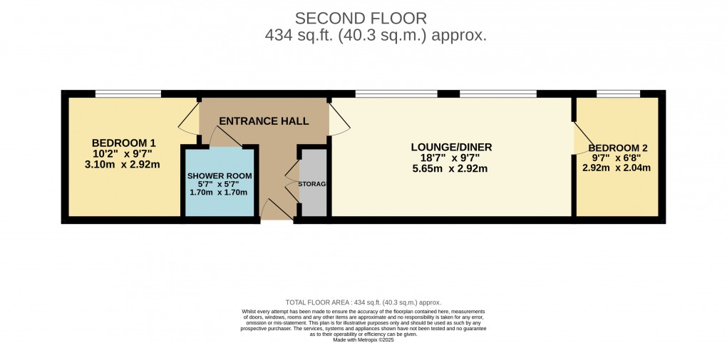 Floorplan for Luton, Bedfordshire