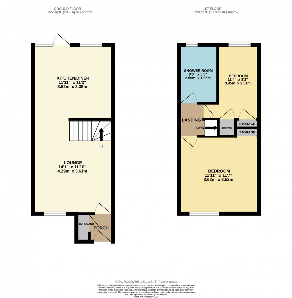 Floorplan for Houghton Regis, Dunstable, Bedfordshire