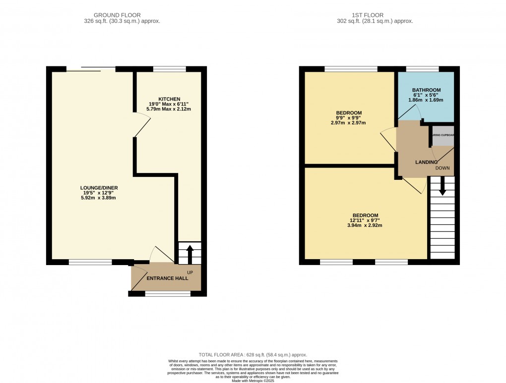 Floorplan for Houghton Regis, Dunstable, Bedfordshire