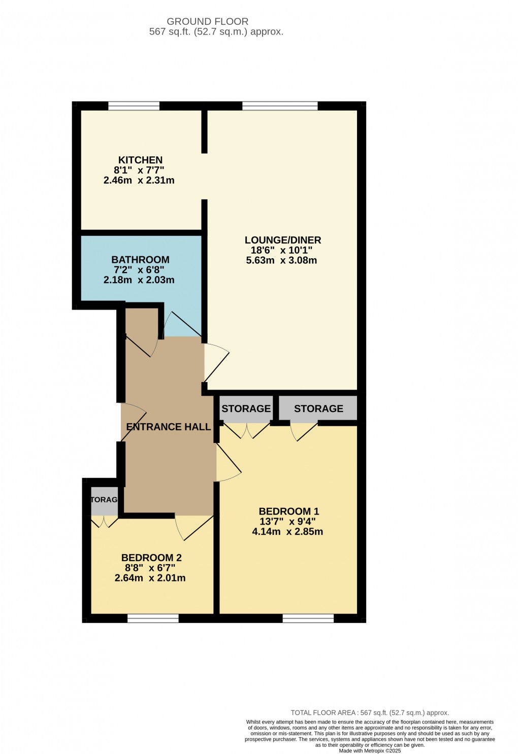 Floorplan for Luton, Bedfordshire