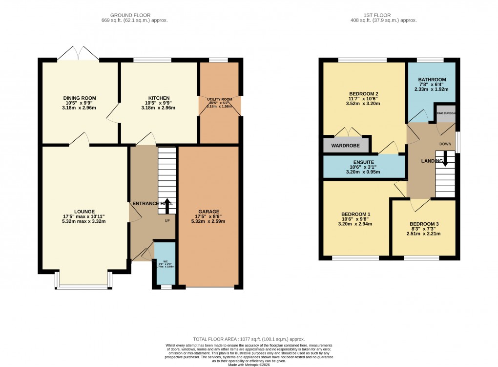 Floorplan for Luton, Bedfordshire