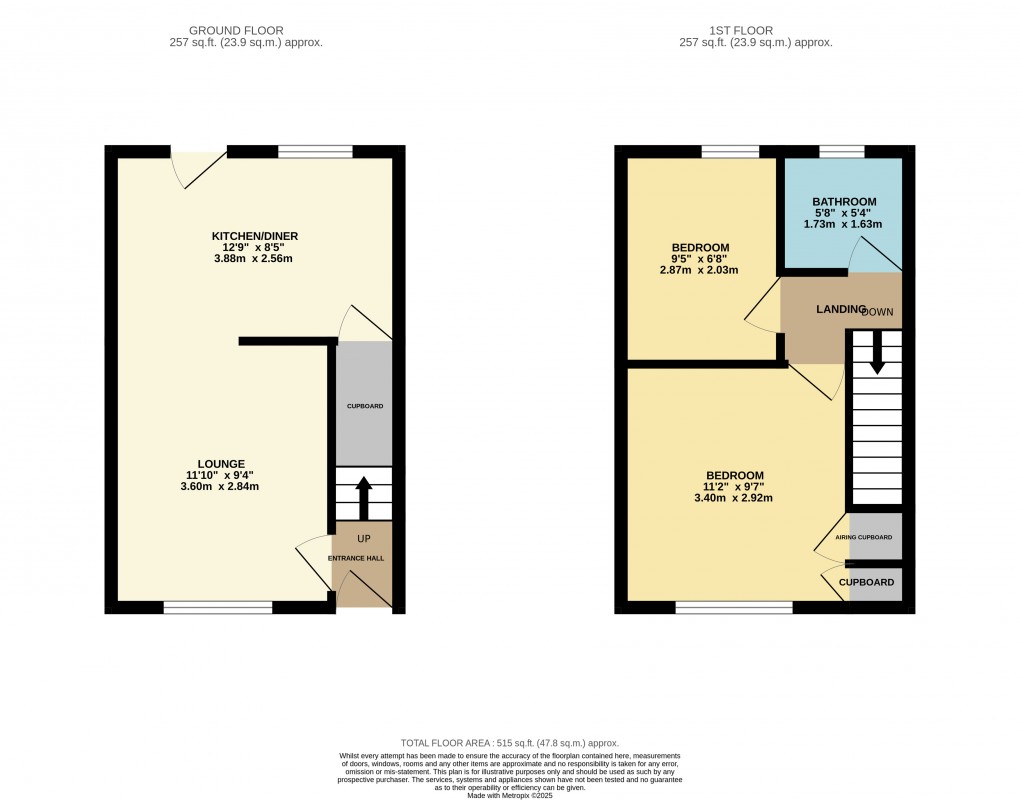 Floorplan for Houghton Regis, Dunstable, Bedfordshire