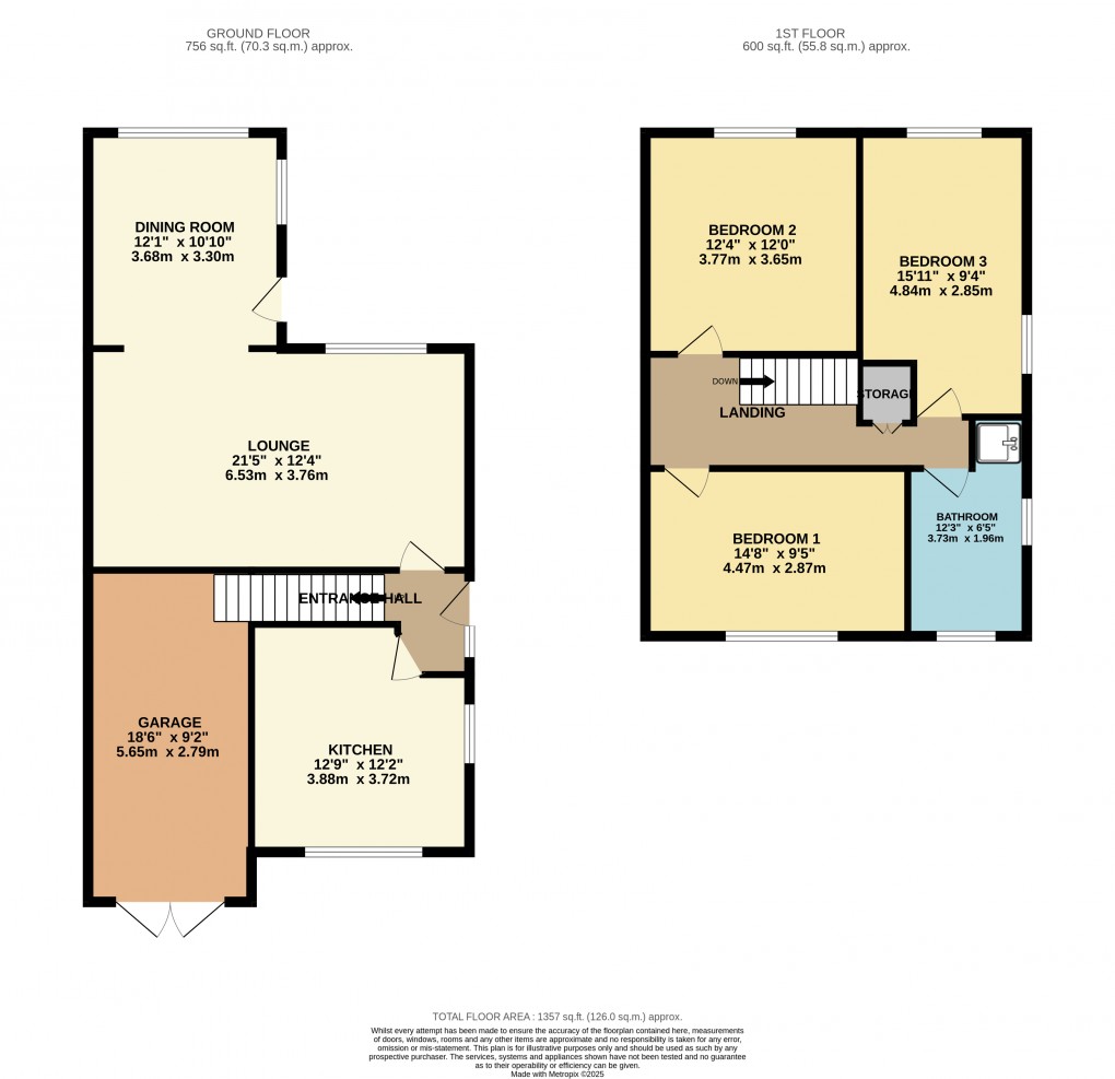 Floorplan for Luton, Bedfordshire