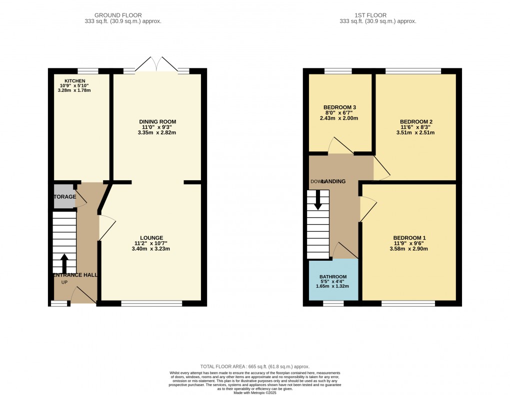 Floorplan for Luton, Bedfordshire