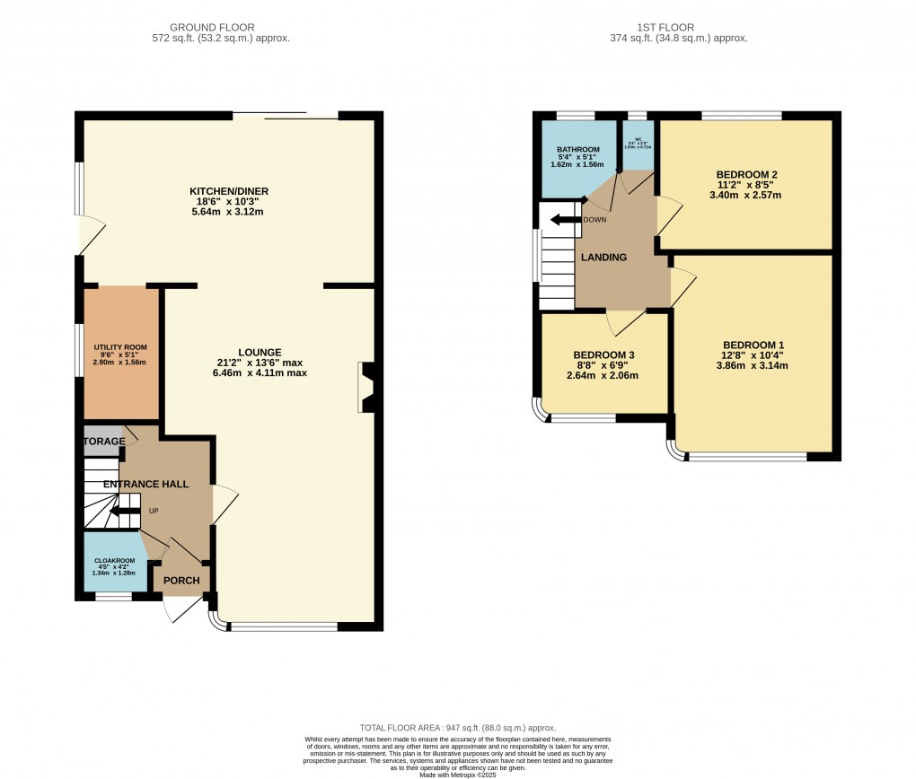 Floorplan for Luton, Bedfordshire
