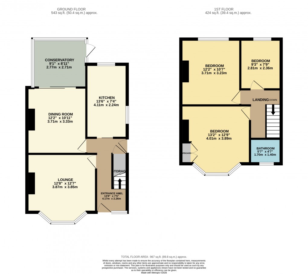 Floorplan for Luton, Bedfordshire