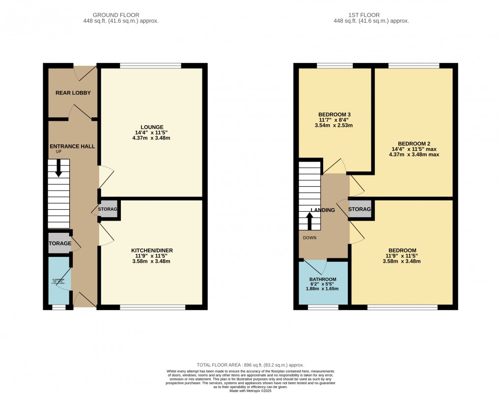 Floorplan for Houghton Regis, Dunstable, Bedfordshire