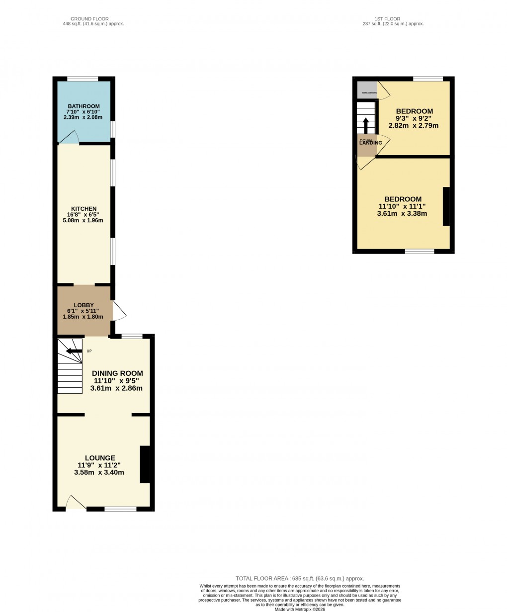 Floorplan for Slip End, Luton, Bedfordshire