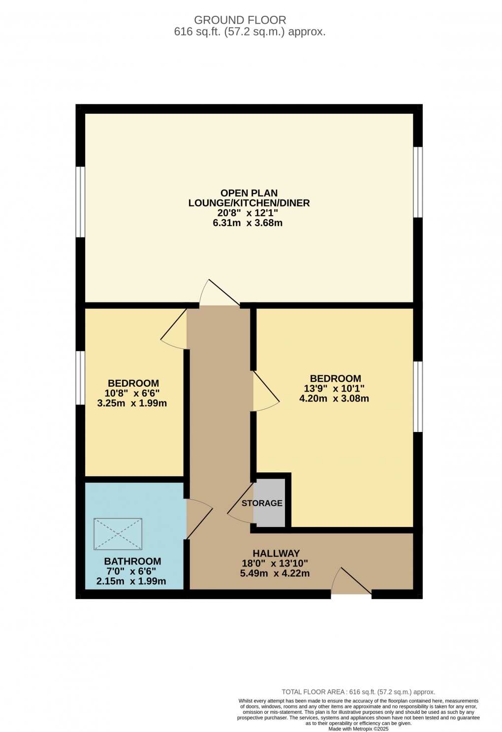 Floorplan for Houghton Regis, Dunstable, Bedfordshire