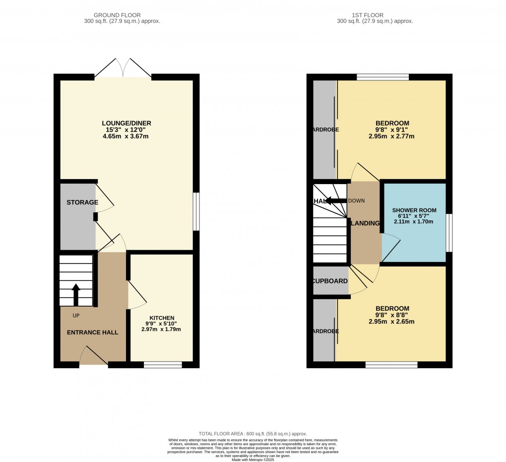 Floorplan for Houghton Regis, Dunstable, Bedfordshire