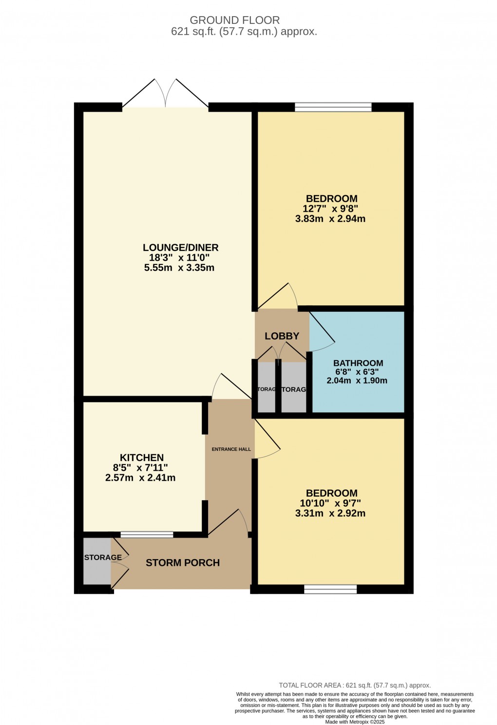 Floorplan for Houghton Regis, Dunstable, Bedfordshire