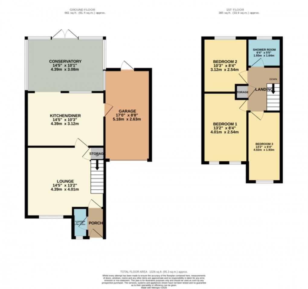 Floorplan for Luton, Bedfordshire