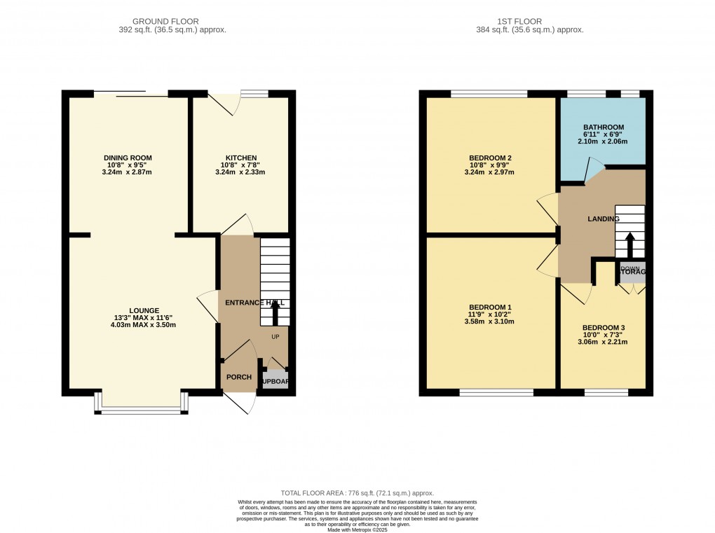 Floorplan for Luton, Bedfordshire
