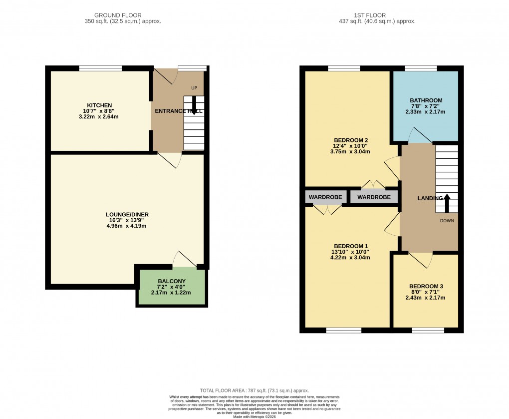 Floorplan for Luton, Bedfordshire