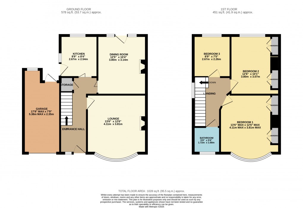Floorplan for Luton, Bedfordshire