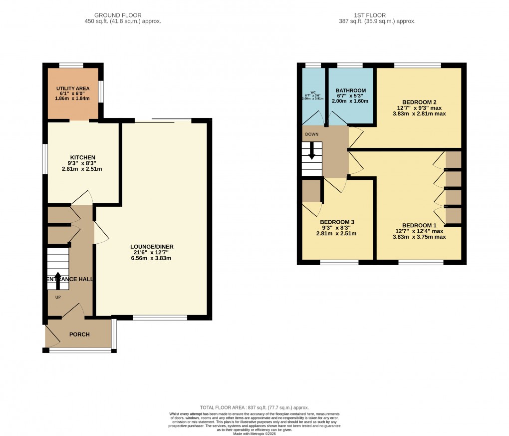 Floorplan for Luton, Bedfordshire