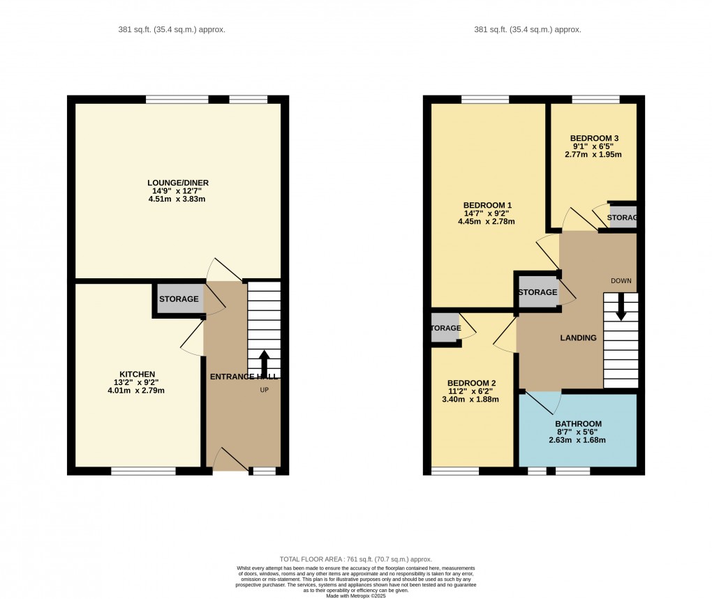 Floorplan for Luton, Bedfordshire