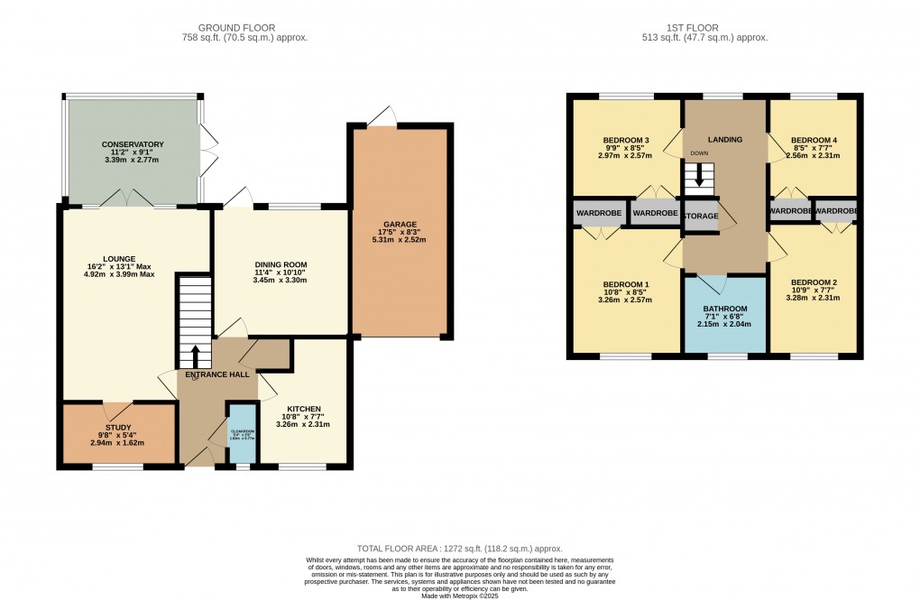 Floorplan for Luton, Bedfordshire