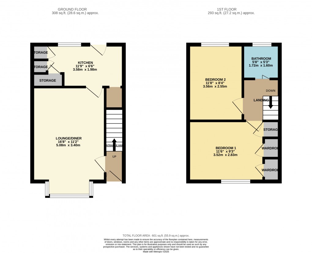 Floorplan for Luton, Bedfordshire