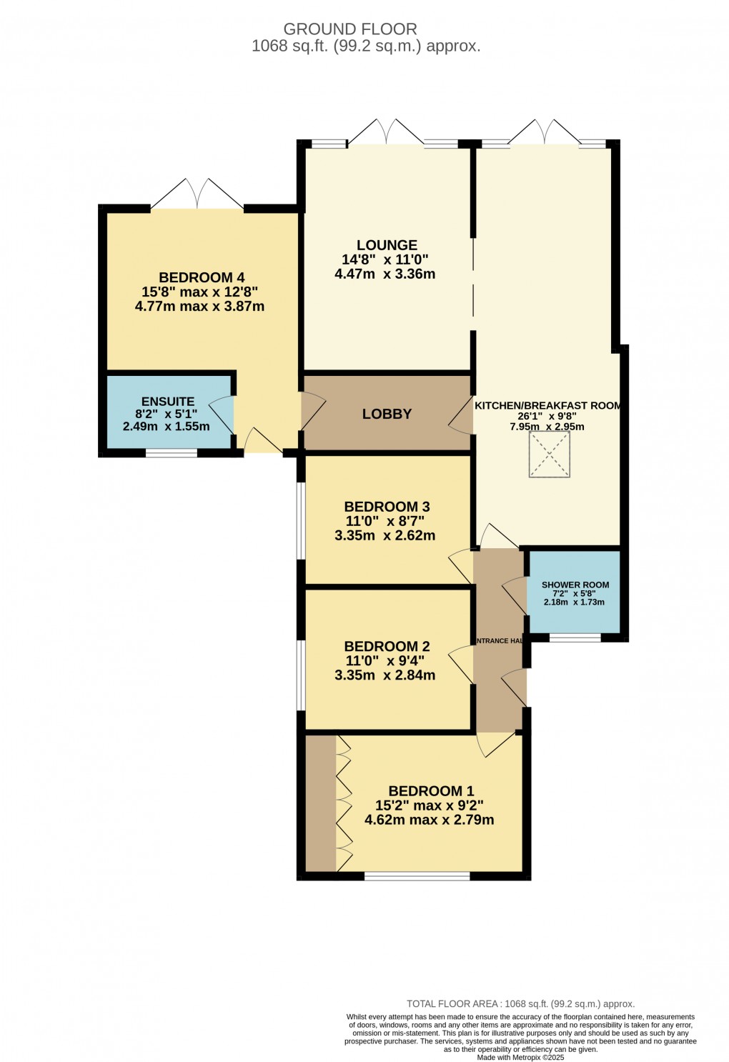 Floorplan for Luton, Bedfordshire