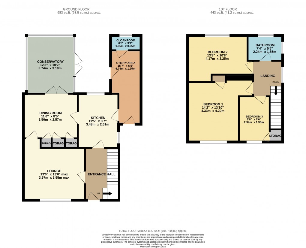 Floorplan for Luton, Bedfordshire