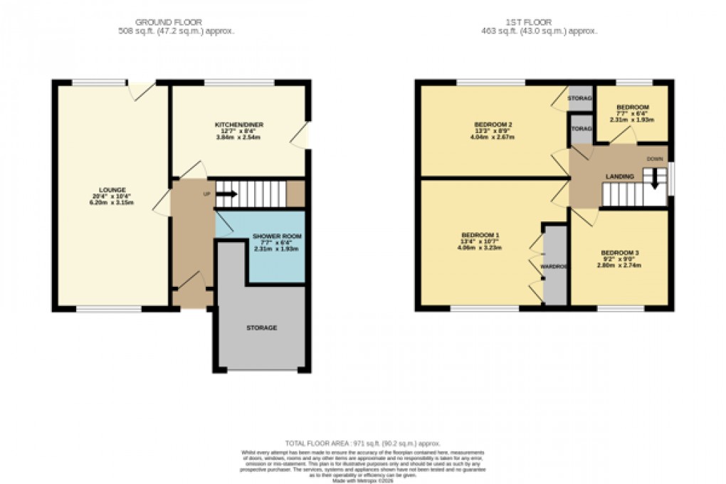 Floorplan for Luton, Bedfordshire