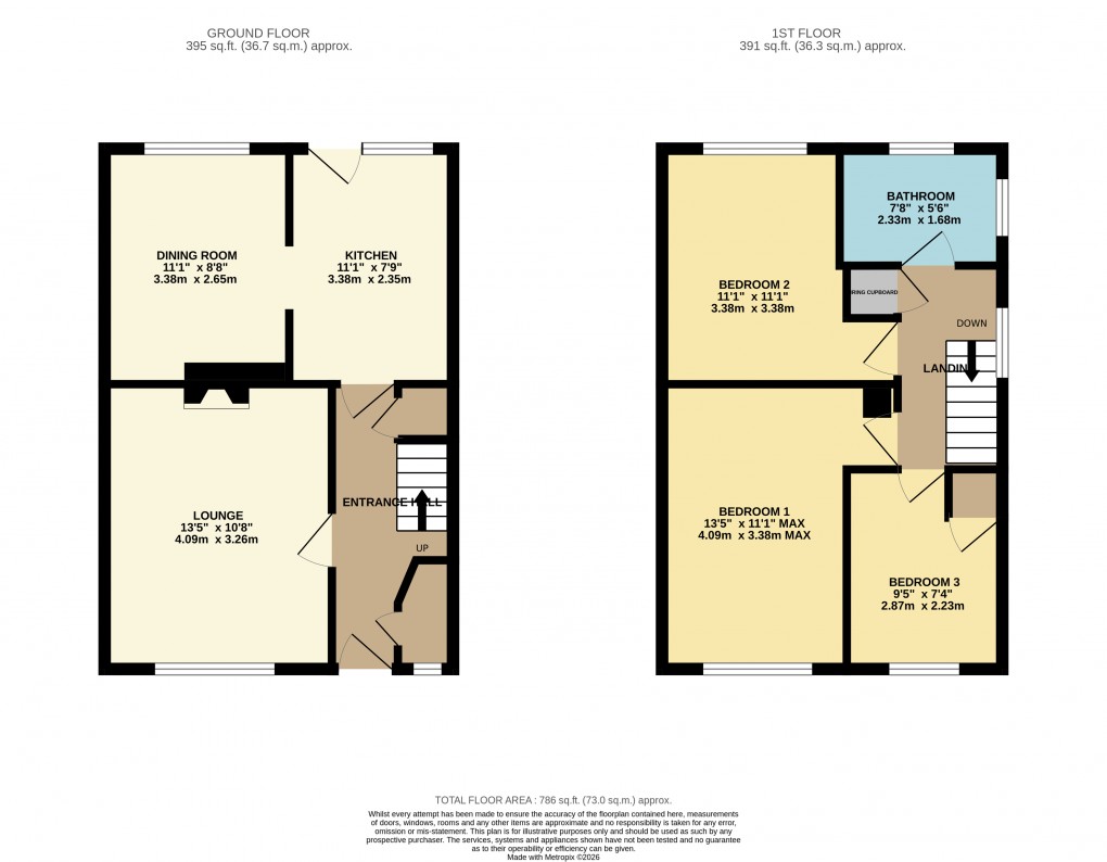 Floorplan for Luton, Bedfordshire