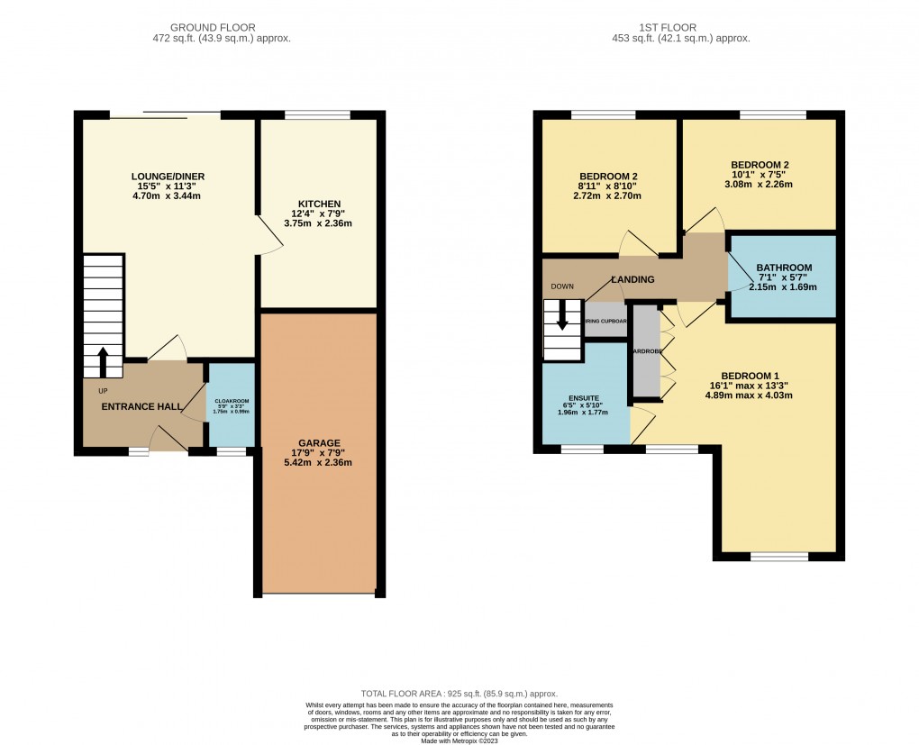Floorplan for Luton, Bedfordshire