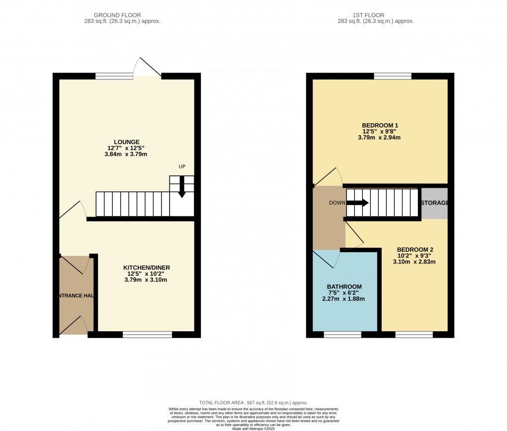 Floorplan for Luton, Bedfordshire