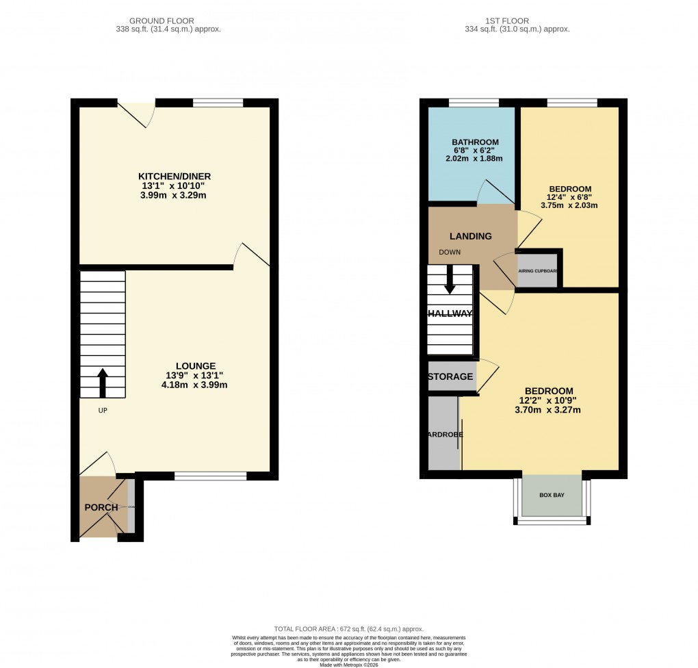 Floorplan for Houghton Regis, Dunstable, Bedfordshire