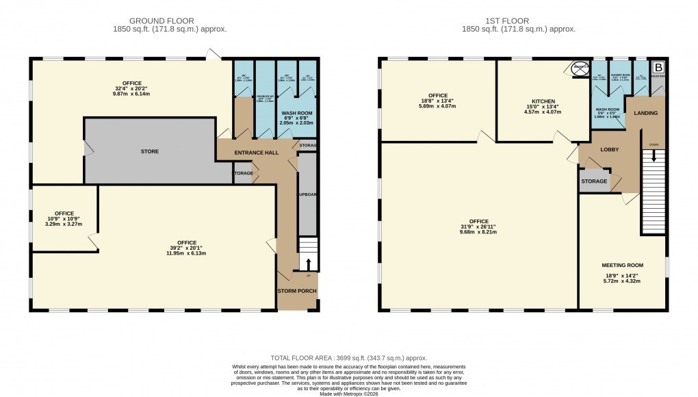 Floorplan for Houghton Regis, Dunstable, Bedfordshire