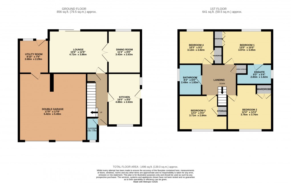 Floorplan for Luton, Bedfordshire
